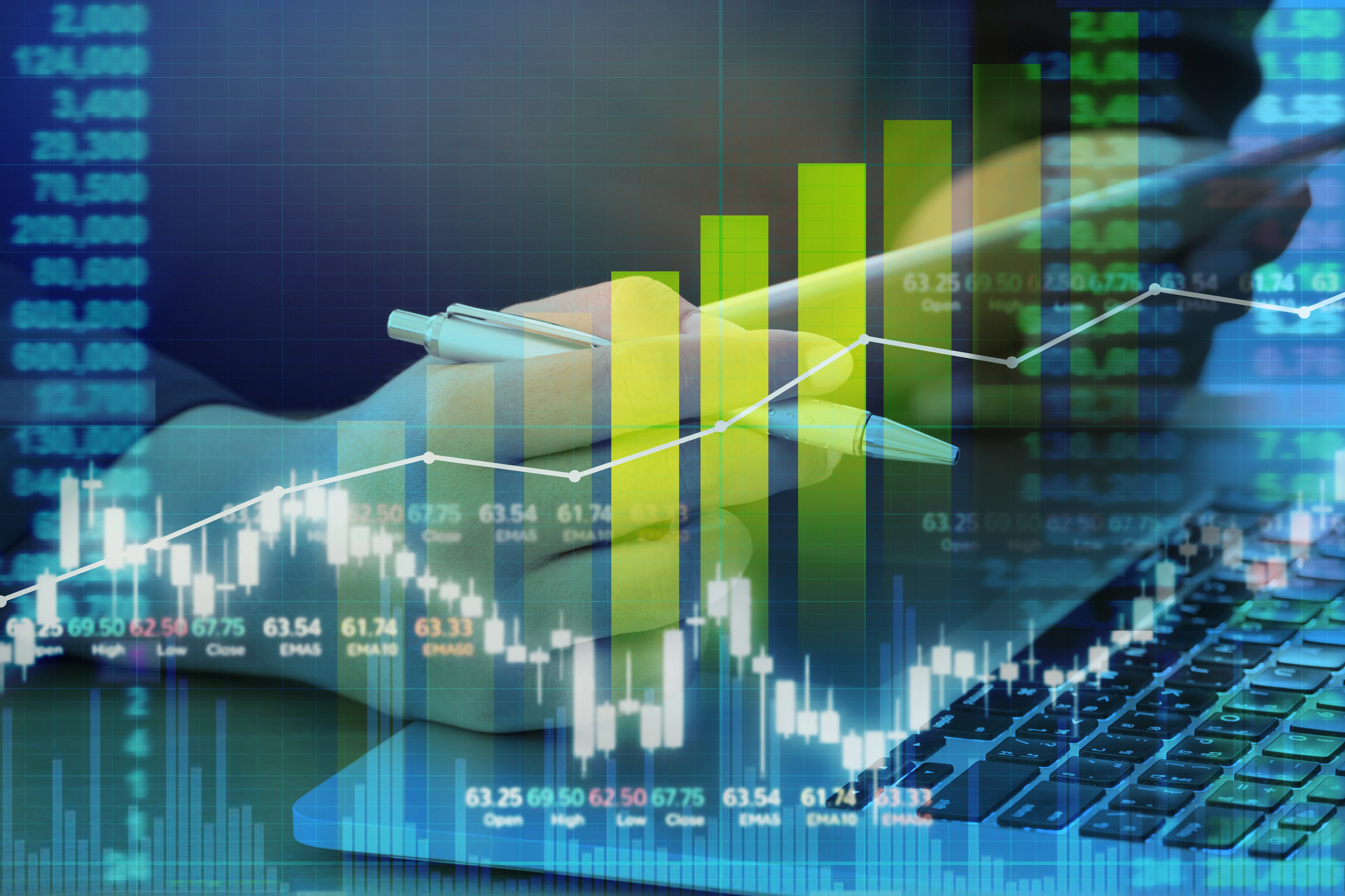 Futuristic stock market