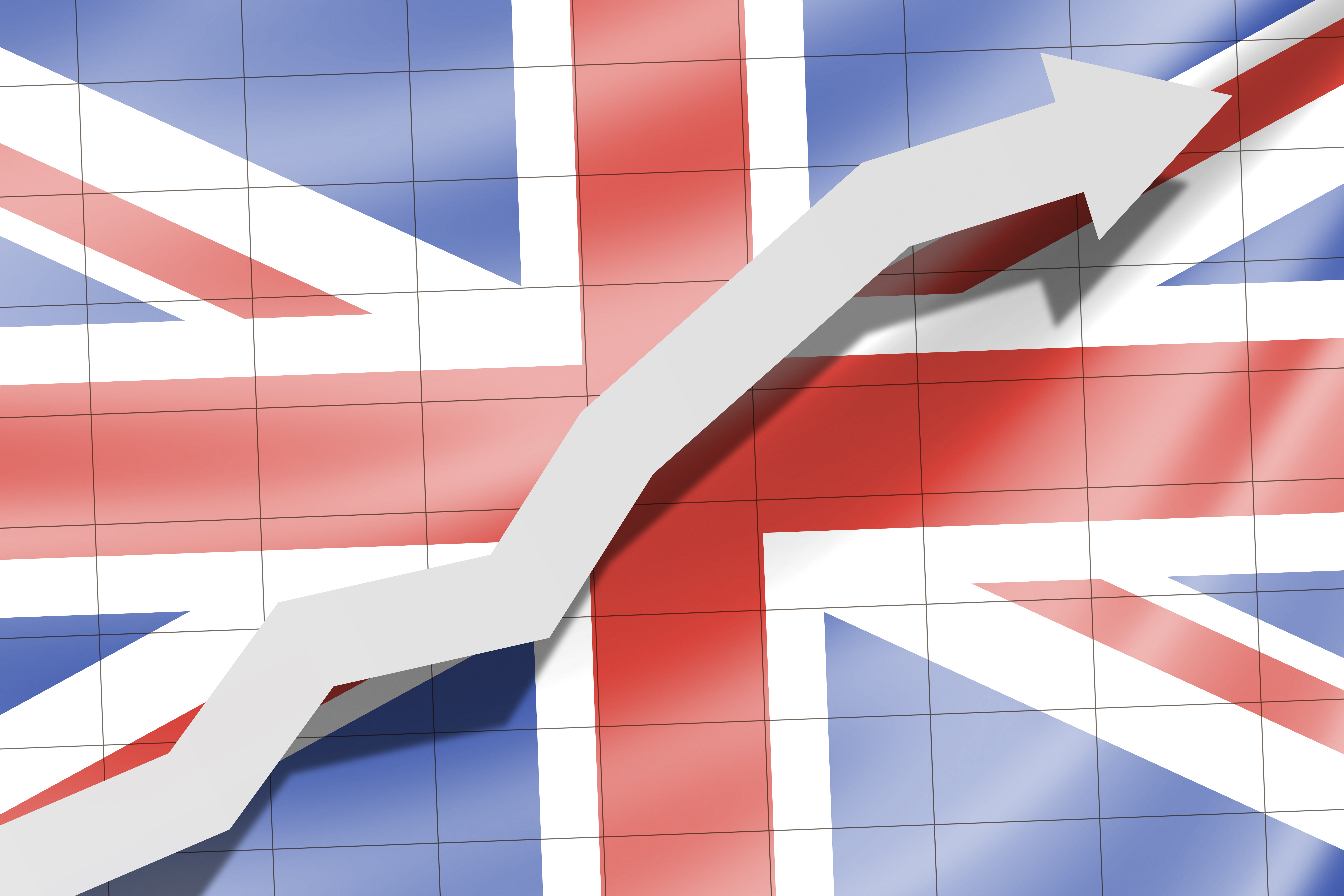 GB flag arrow