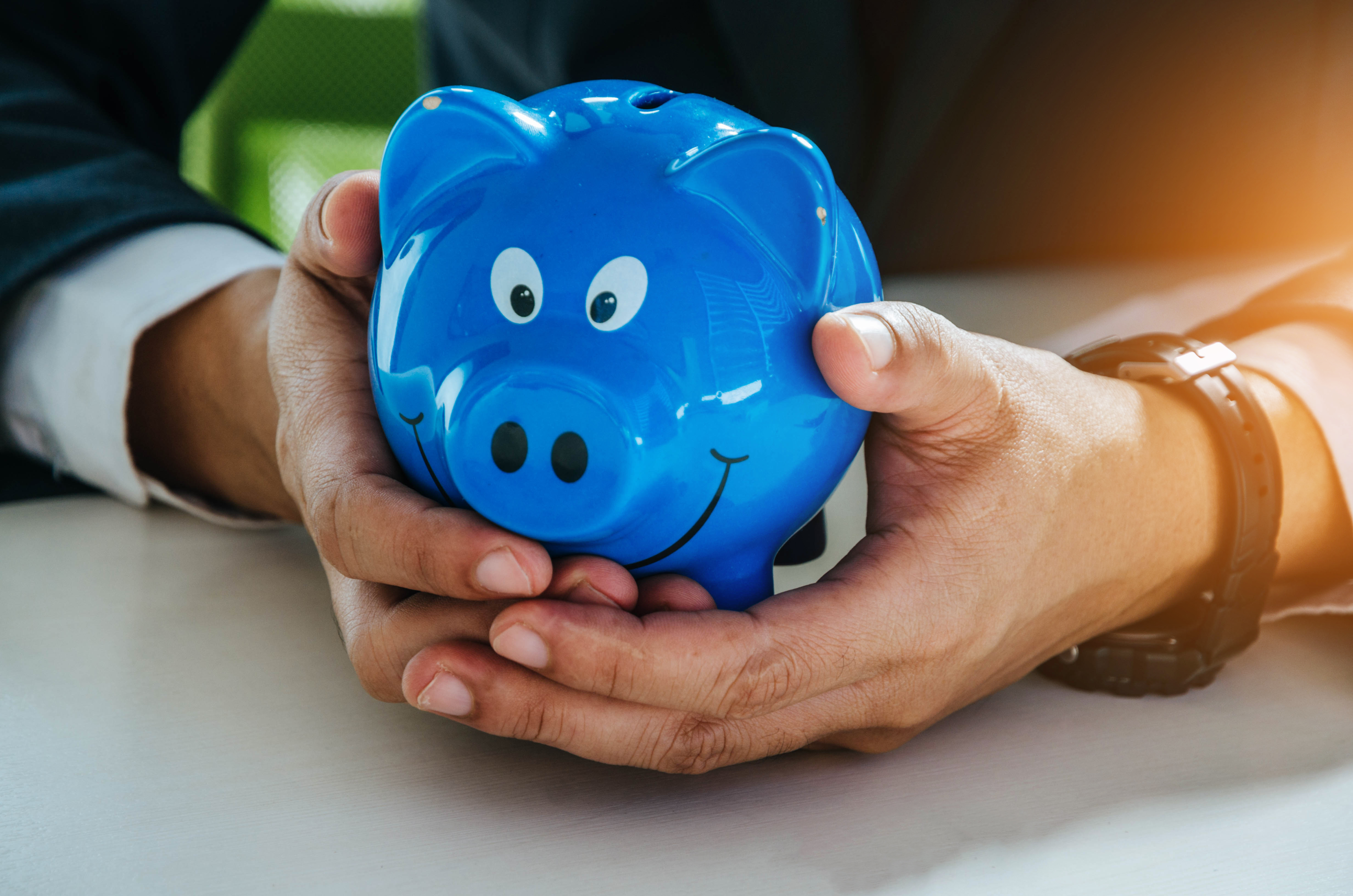Piggy bank hands