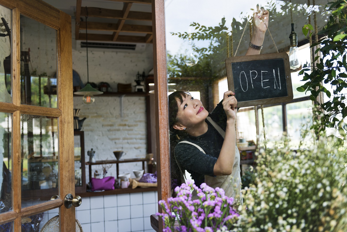 Opening shop