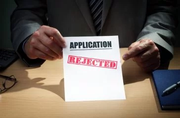 Loan application rejected