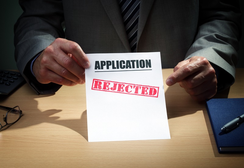 Loan application rejected