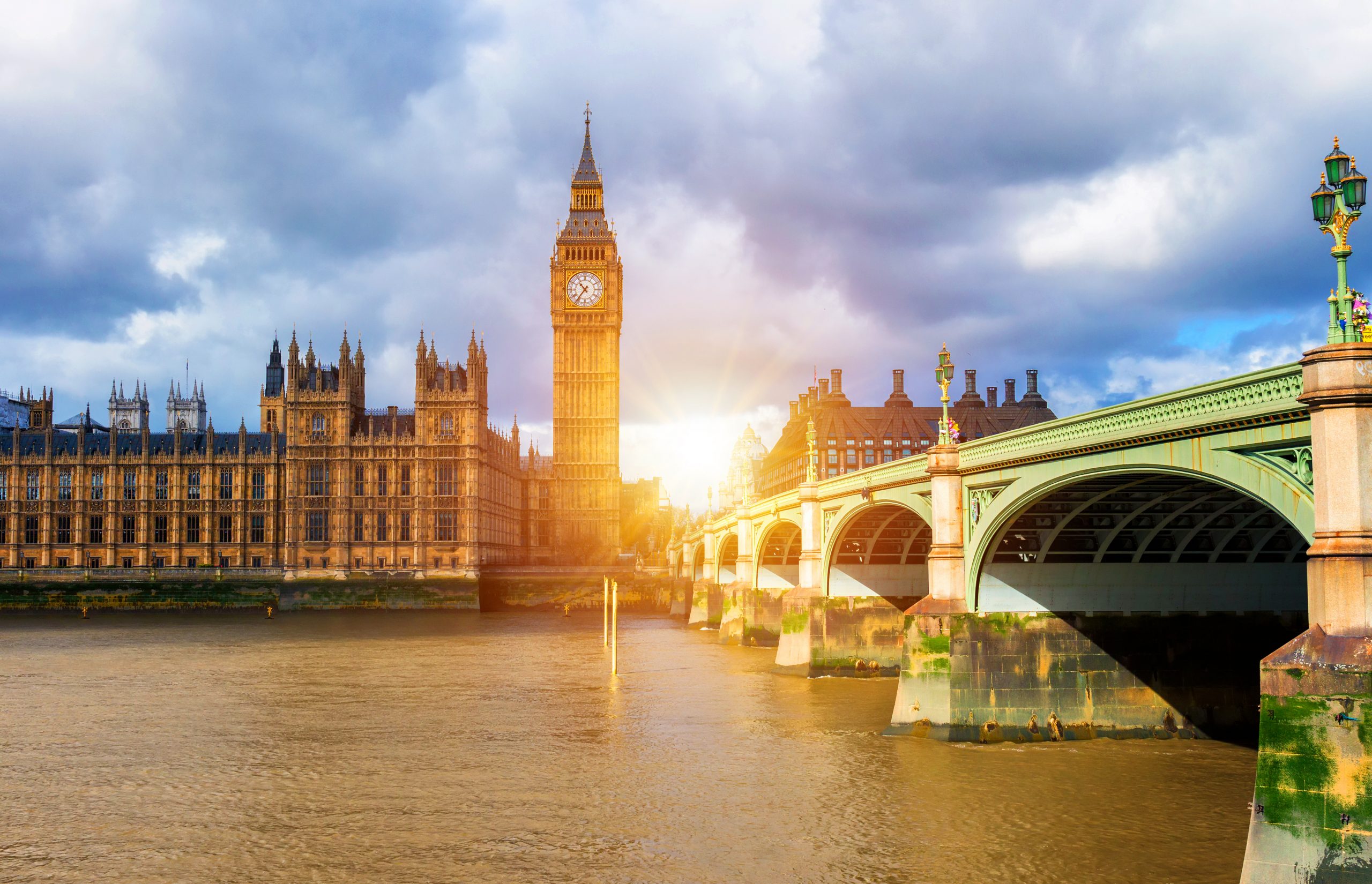 Big Ben and westminster bridge in London