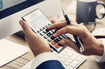 Calculate Balance Financial Accounting profit Debt Concept