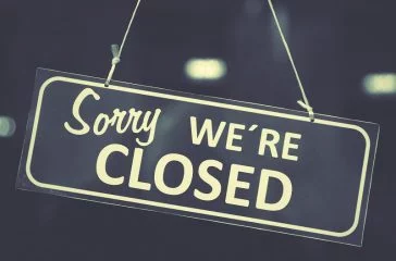 Closed sign