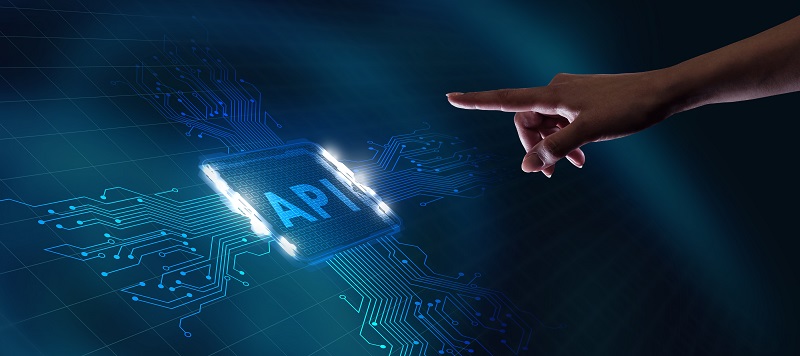 API - Application Programming Interface. Software development tool. Business, modern technology, internet and networking concept.