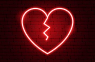Broken Heart Neon Sign