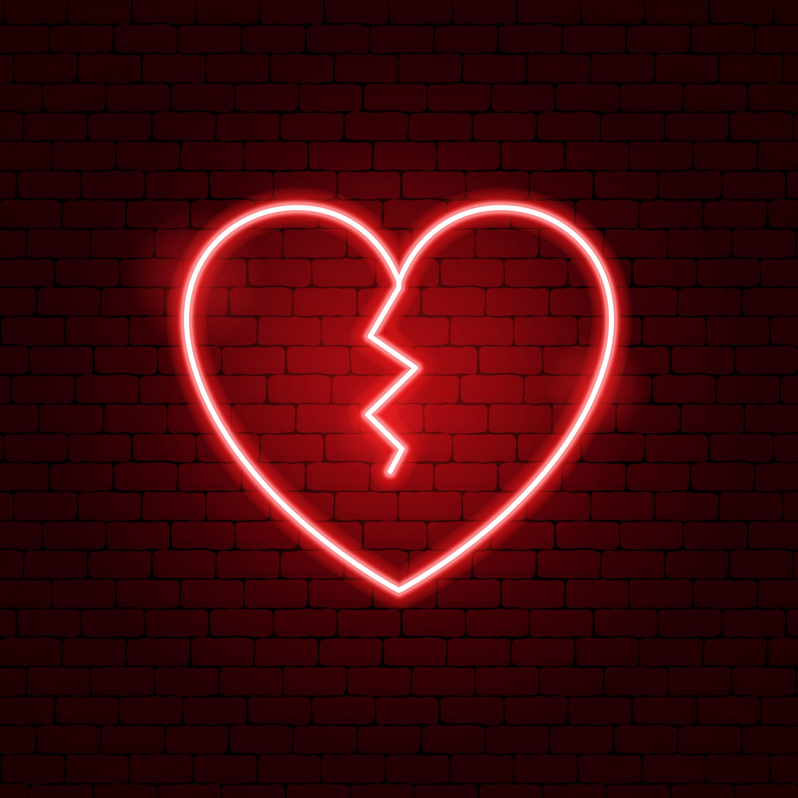 Broken Heart Neon Sign