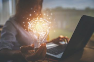 creative idea.Concept of idea and innovation