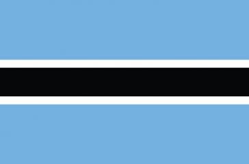 Botswana flag.
