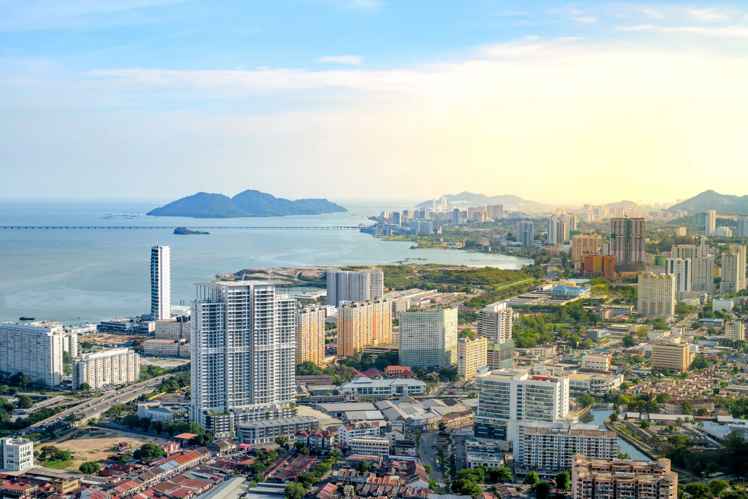Penang top sky view