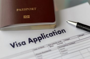 Visa application form to travel Immigration a document