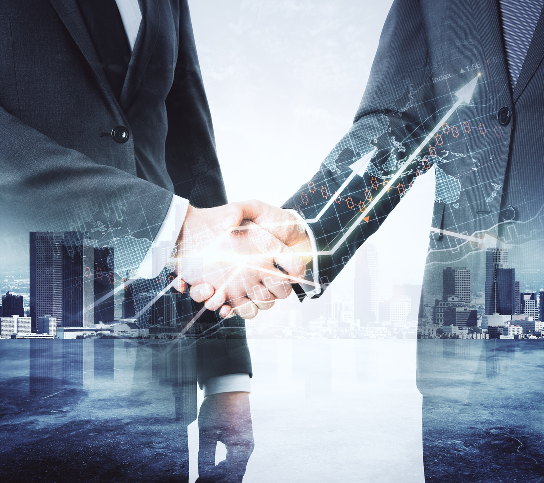 Teamwork and finance concept