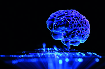 Human Brain - Futuristic Concept of Intelligence, science and mind